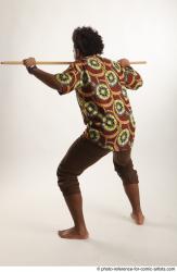 ALBI STANDING POSE WITH SPEAR AFRO